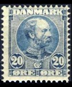 Denmark 1904 - set King Christian IX: 20 ø