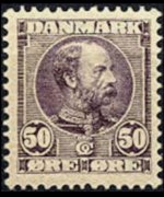 Danimarca 1904 - serie Re Cristiano IX: 50 ø
