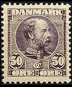 Danimarca 1904 - serie Re Cristiano IX: 50 ø