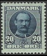 Denmark 1907 - set King Frederik VIII: 20 ø