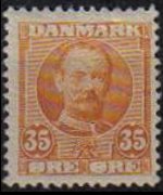 Denmark 1907 - set King Frederik VIII: 35 ø