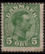 Danimarca 1913 - serie Re Cristiano X: 5 ø