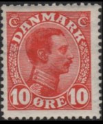 Danimarca 1913 - serie Re Cristiano X: 10 ø
