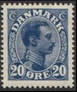 Danimarca 1913 - serie Re Cristiano X: 20 ø