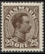 Denmark 1913 - set King Christian X: 25 ø