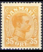 Danimarca 1913 - serie Re Cristiano X: 35 ø