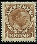 Denmark 1913 - set King Christian X: 1 kr