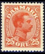 Denmark 1913 - set King Christian X: 25 ø