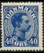 Danimarca 1913 - serie Re Cristiano X: 40 ø