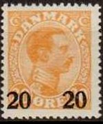 Denmark 1913 - set King Christian X: 20 ø su 30 ø