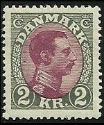 Danimarca 1913 - serie Re Cristiano X: 2 kr