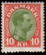 Denmark 1913 - set King Christian X: 10 kr