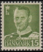 Danimarca 1948 - serie Re Federico IX: 15 ø