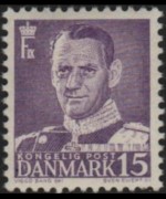 Danimarca 1948 - serie Re Federico IX: 15 ø