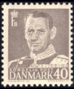 Danimarca 1948 - serie Re Federico IX: 40 ø