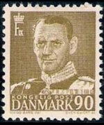 Danimarca 1948 - serie Re Federico IX: 90 ø