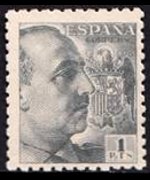 Spagna 1939 - serie Effigie del Generale Franco: 1 pta