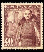 Spain 1948 - set General Franco: 40 c