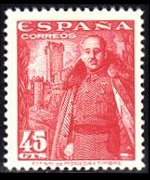Spagna 1948 - serie Generale Franco: 45 c