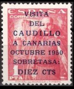 Spagna 1948 - serie Generale Franco: 1 pta + 10 c