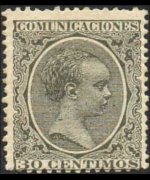 Spagna 1889 - serie Re Alfonso XIII: 30 c