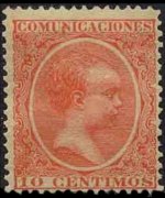 Spagna 1889 - serie Re Alfonso XIII: 10 c