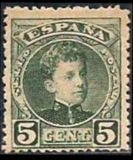 Spain 1901 - set King Alfonso XIII: 5 c