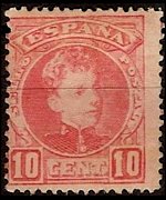 Spagna 1901 - serie Re Alfonso XIII: 10 c