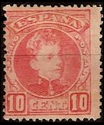 Spagna 1901 - serie Re Alfonso XIII: 10 c