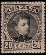 Spagna 1901 - serie Re Alfonso XIII: 20 c