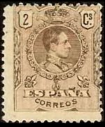 Spagna 1909 - serie Re Alfonso XIII: 2 c