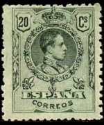 Spagna 1909 - serie Re Alfonso XIII: 20 c