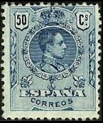 Spagna 1909 - serie Re Alfonso XIII: 50 c