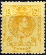 Spain 1909 - set King Alfonso XIII: 15 c