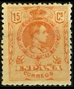 Spain 1909 - set King Alfonso XIII: 15 c