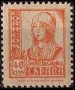 Spagna 1937 - serie Regina Isabella I: 40 c