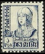 Spagna 1937 - serie Regina Isabella I: 1 pta
