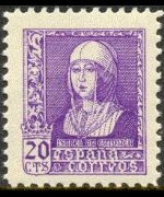 Spagna 1938 - serie Regina Isabella I: 20 c