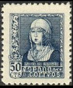 Spagna 1938 - serie Regina Isabella I: 50 c