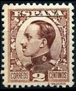 Spagna 1930 - serie Re Alfonso XIII: 2 c