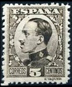 Spagna 1930 - serie Re Alfonso XIII: 5 c