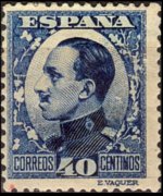 Spagna 1930 - serie Re Alfonso XIII: 40 c