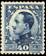Spagna 1930 - serie Re Alfonso XIII: 40 c