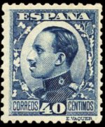 Spagna 1930 - serie Re Alfonso XIII: 40 c