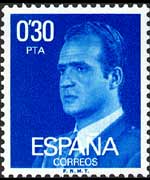 Spagna 1976 - serie Effigie di J. Carlos I: 0,30 pta