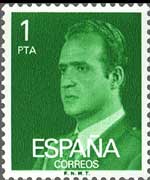 Spagna 1976 - serie Effigie di J. Carlos I: 1 pta