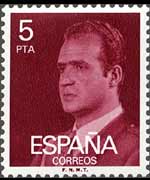 Spagna 1976 - serie Effigie di J. Carlos I: 5 ptas