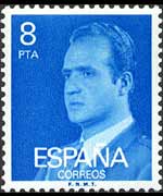 Spagna 1976 - serie Effigie di J. Carlos I: 8 ptas