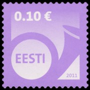 Estonia 2011 - set Posthorn - Euro: 0,10 €