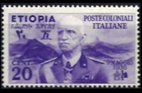 Etiopia 1936 - serie Imperatore Vittorio Emanuele III: 20 c